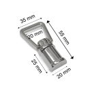 Fogótartó nikkel, 20 mm