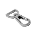 Lapos karabiner, 15 mm, nikkel