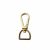 Lapos karabiner, 15 mm, arany