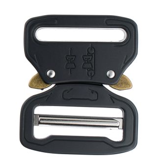 Hevedercsat, fekete, 38 mm