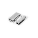 Szögletes táska csat zár, nikkel, 35 mm