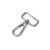 Lapos karabiner, nikkel, 25 mm