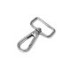 Lapos karabiner, nikkel, 25 mm