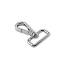 Lapos karabiner, nikkel, 25 mm