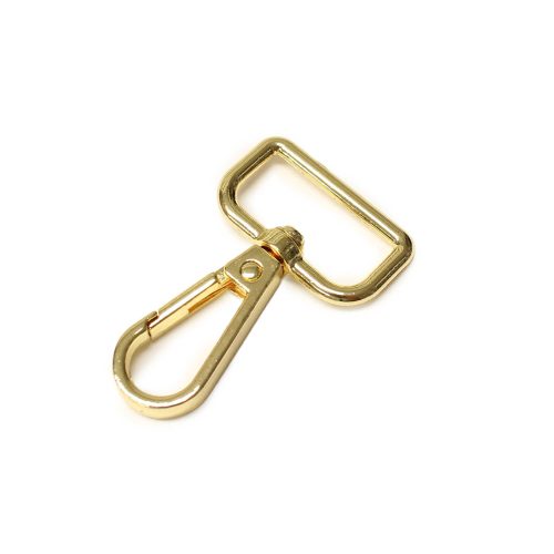 Lapos karabiner, nikkel, 25 mm
