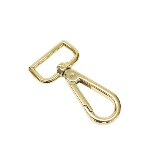 Lapos karabiner magas, arany, 25 mm