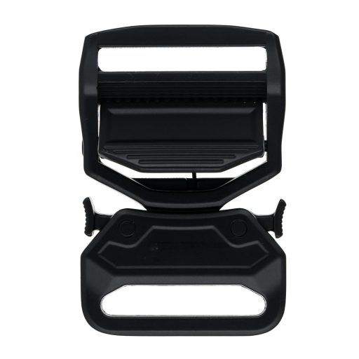 Erős, fém hevedercsat, fekete, 38 mm