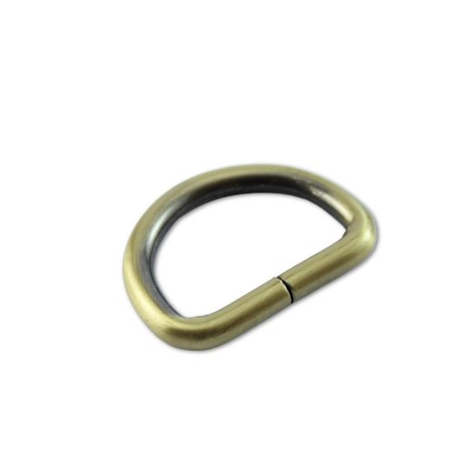 Vas D-karika, 30 x 5 mm, antik