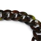 Vastag műanyag táskalánc – szaru hatású (1 m)