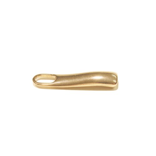 Cipzár húzó hullám, arany, 30 mm hosszú