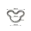 Kulcskarika, nikkel, 33 mm