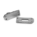 Kétrészes fordítózár 15 mm-es pánthoz, ezüst színű