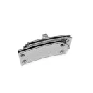 Kétrészes fordítózár 15 mm-es pánthoz, ezüst színű