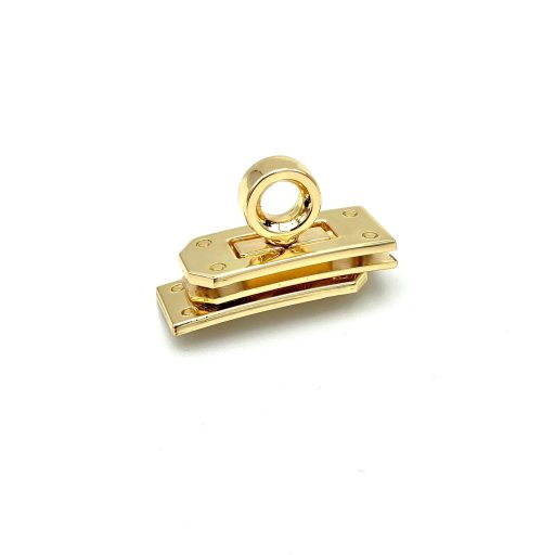 Karkötő csat fordítózárral, nikkelmentes, arany színű