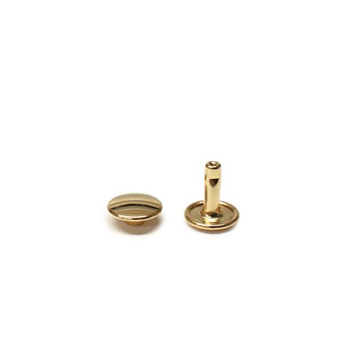 Dupla fejű szegecs, arany, 9,2 mm