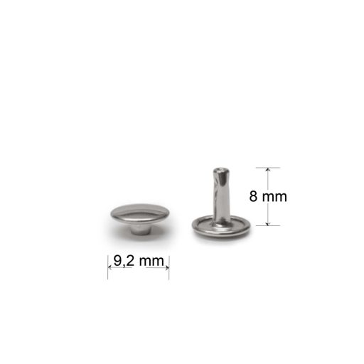 Dupla fejű szegecs, antik, 9 mm
