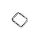 Vas négyzet fogótartó, nikkel, 25 mm x 20 mm, 4 mm vastag