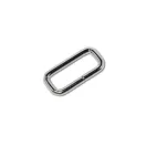 Vas téglalap fogótartó, nikkel, 30 mm x 10 mm, 4 mm vastag