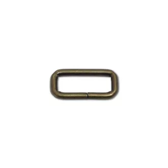 Vas téglalap fogótartó, antik, 30 mm x 10 mm, 4 mm vastag