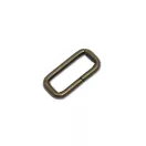 Vas téglalap fogótartó, antik, 30 mm x 10 mm, 4 mm vastag