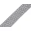 Szövött mintás, extra erős műszálas heveder, 38 mm, szürke