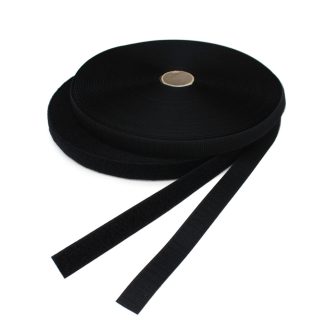 VELCRO® tépőzár, fekete, 20 mm
