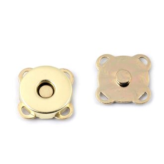 Mágneszár, felvarrható arany, 14 mm