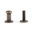 Pisztolygomb, antik, 6 mm, 10 mm hosszú nyakkal