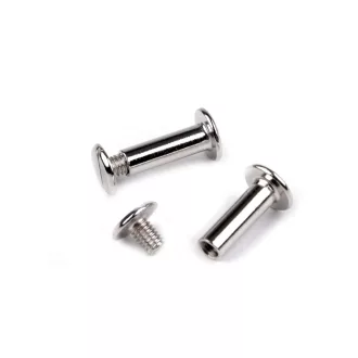 Könyvkötő csavar, 16 mm, nikkel