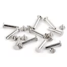 Könyvkötő csavar, 16 mm, nikkel