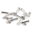 Könyvkötő csavar, 25 mm, nikkel