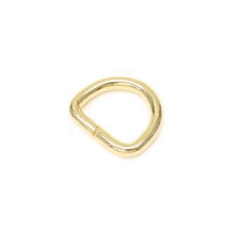 Vas D-karika, arany, 20x17x4 mm