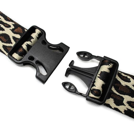 Műanyag hevedercsat, fekete, 50 mm