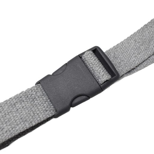 Műanyag hevedercsat, szürke, 40 mm