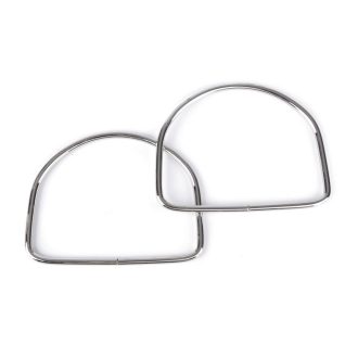 Fém táskafül párban, nikkel, 11,5 cm