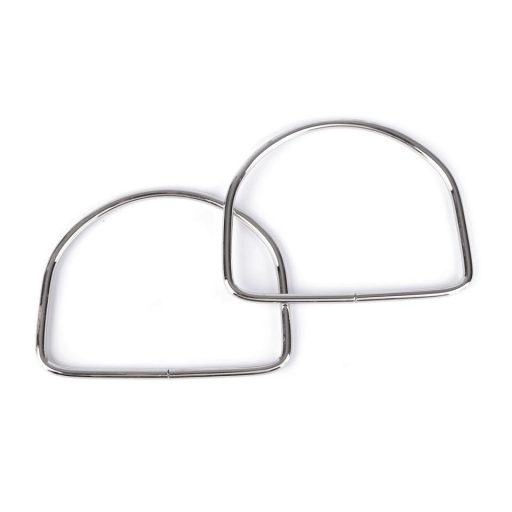 Fém táskafül párban, nikkel, 11,5 cm