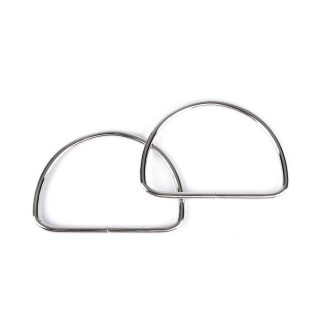 Fém táskafül párban, nikkel, 10,7 cm