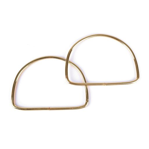 Fém táskafül párban, arany, 10,7 cm