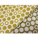 Pöttyös szövet táska anyag, sárga