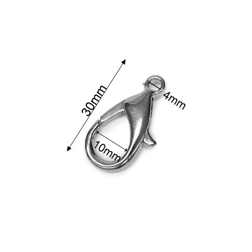 Kerek végű trigger karabiner lánchoz.
