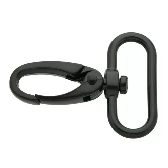 Karabiner, 30 mm, matt fekete