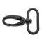 Karabiner, 30 mm, matt fekete
