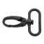 Karabiner, 30 mm, matt fekete