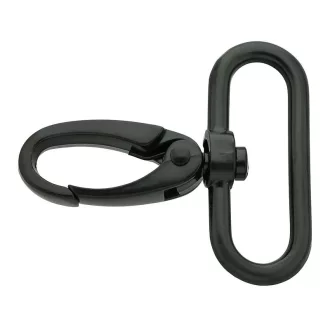 Karabiner, 40 mm, matt fekete