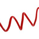 Pamut zsinór, piros, 8 mm