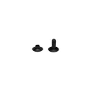 Dupla fejű szegecs, fekete, 9,2 mm