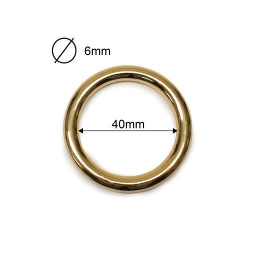 Zamak karika, 40 mm, antik