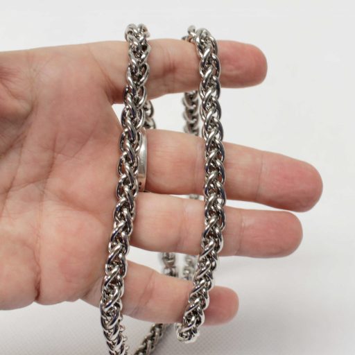 Kígyólánc, 6 mm, nikkel