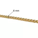 Kígyólánc, 6 mm, arany