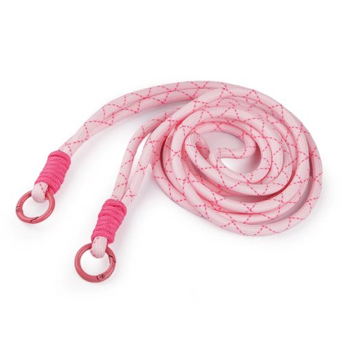 Színes csomózott vállpánt mobiltelefonhoz, 128 cm, halvány pink
